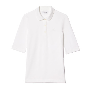 Polo L.12.D Slim Fit Blanc Femme