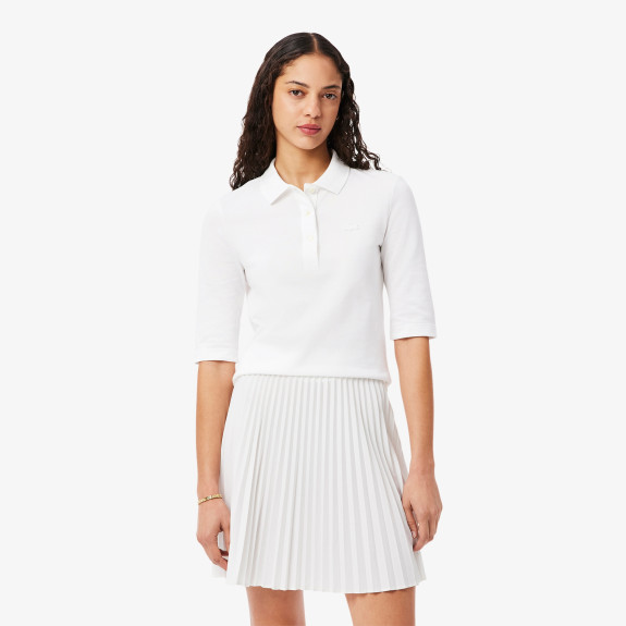 Polo L.12.D Slim Fit Blanc Femme