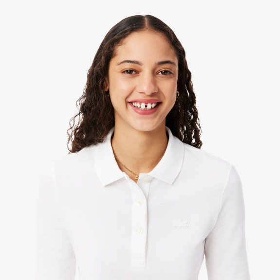 Polo L.12.D Slim Fit Blanc Femme