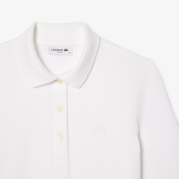 Polo L.12.D Slim Fit Blanc Femme