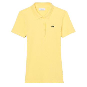 Polo L.12.D slim fit coton côtelé Jaune Femme