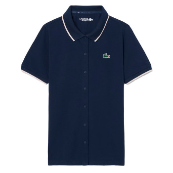 Polo Golf thermorégulateur Petit Piqué Bleu Nuit Femme