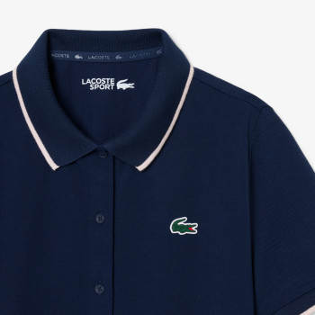 Polo Golf thermorégulateur Petit Piqué Bleu Nuit Femme