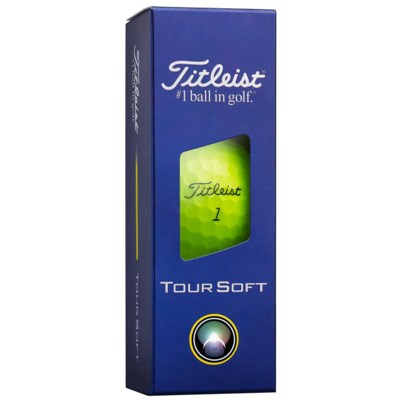 12 Balles de golf Tour Soft Yellow