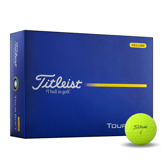 12 Balles de golf Tour Soft Yellow