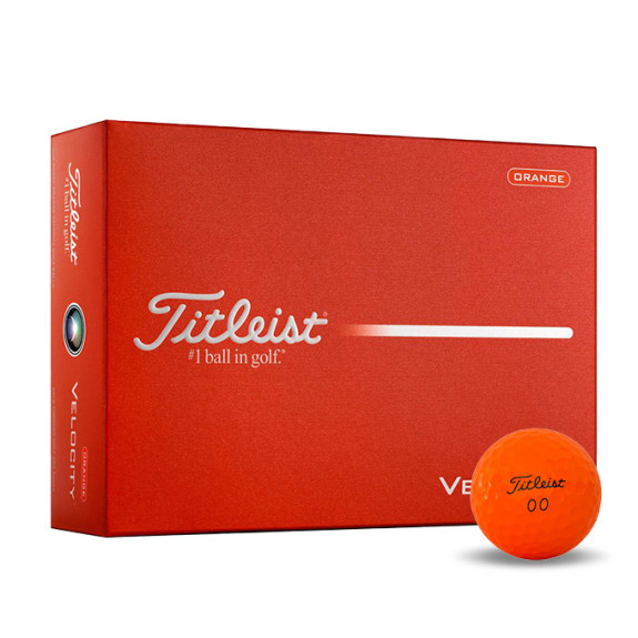 12 Balles de golf Velocity 4 Orange