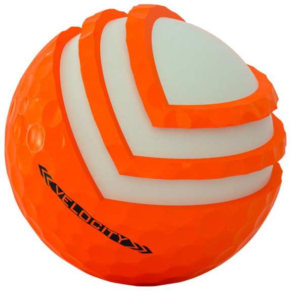 12 Balles de golf Velocity 4 Orange
