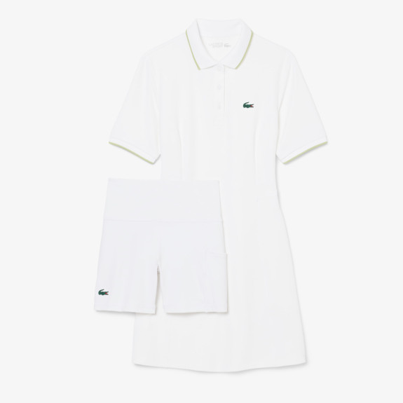 Robe polo Golf Ultra Dry liserés Blanc Femme