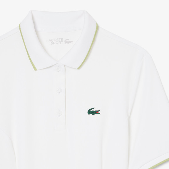 Robe polo Golf Ultra Dry liserés Blanc Femme