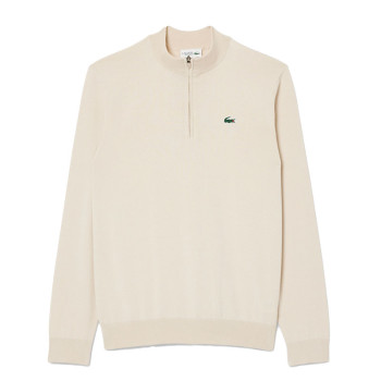 Pull 1/4 Zip Thermorégulateur Beige Homme