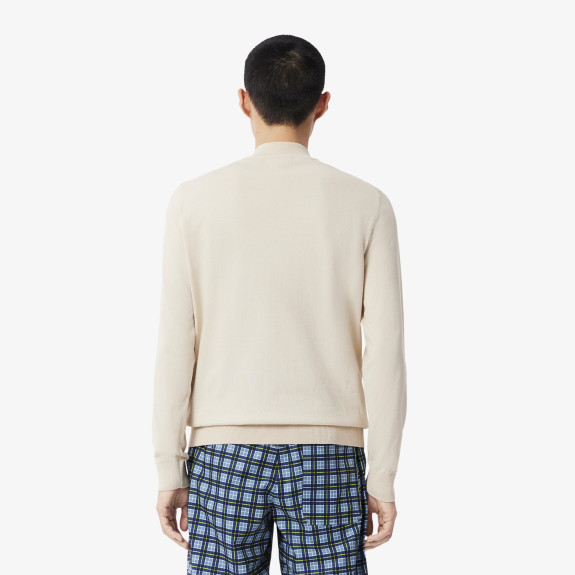 Pull 1/4 Zip Thermorégulateur Beige Homme