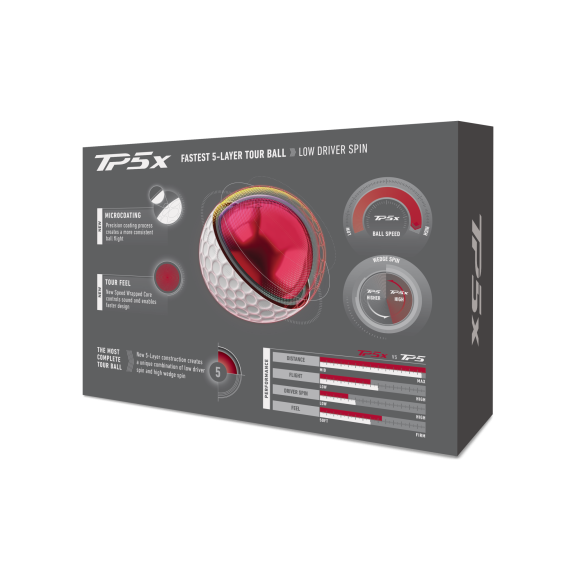 12 Balles de golf TP5X Blanc