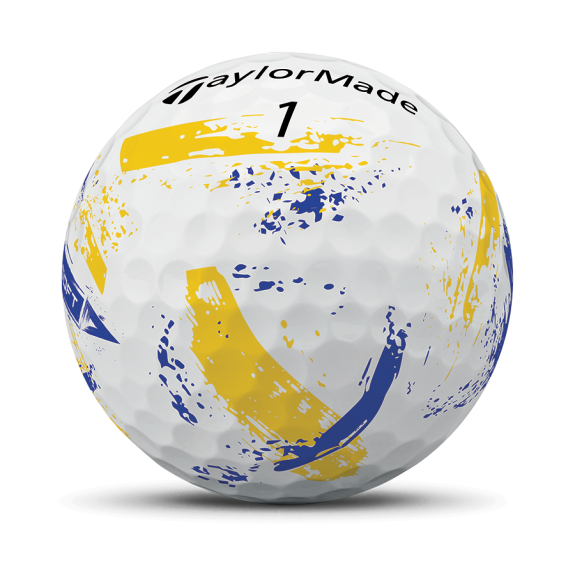 12 Balles de golf SpeedSoft INK Yellow Blue