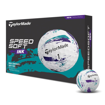 12 Balles de golf SpeedSoft INK Purple Teal