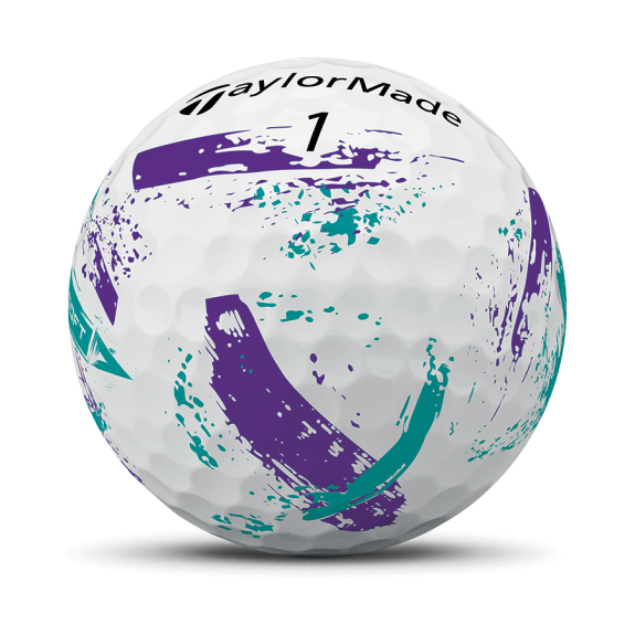 12 Balles de golf SpeedSoft INK Purple Teal