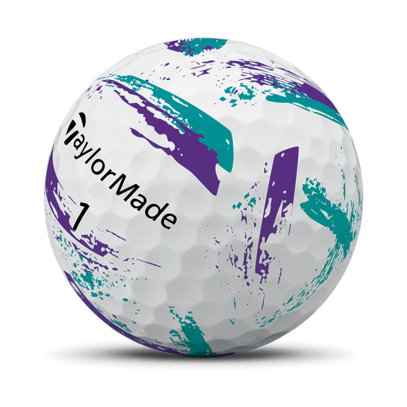 12 Balles de golf SpeedSoft INK Purple Teal