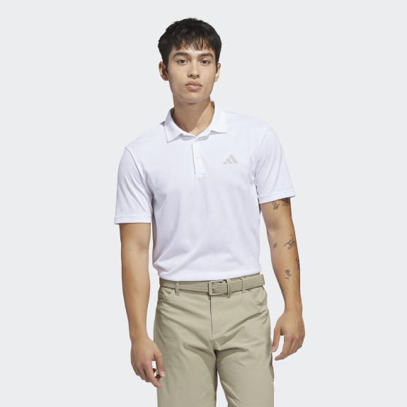 Polo Ultimate 365 Jacquard White Homme