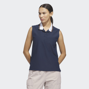 Polo sans manche Beyond Bleu Femme