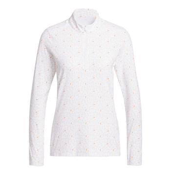 Polo Ultimate 365 Printed 1/4 Zip Blanc Femme