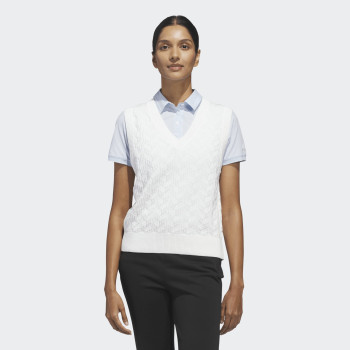 Pull sans manche Ultimate 365 Tour Knit Blanc Femme