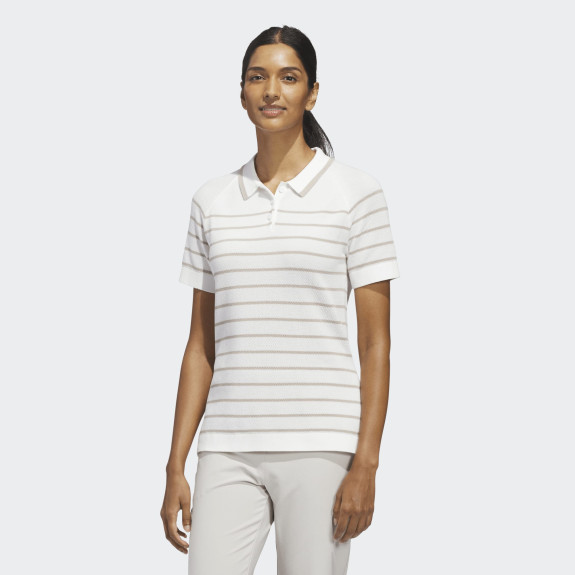 Polo Ultimate 365+ Stripe Blanc Femme