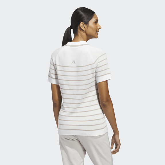 Polo Ultimate 365+ Stripe Blanc Femme