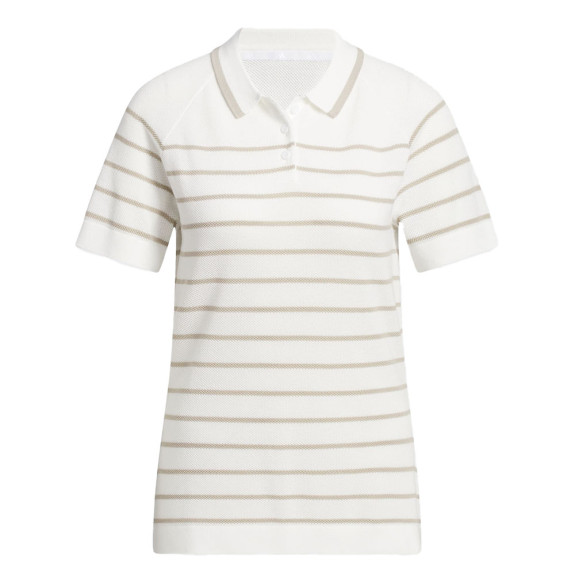 Polo Ultimate 365+ Stripe Blanc Femme