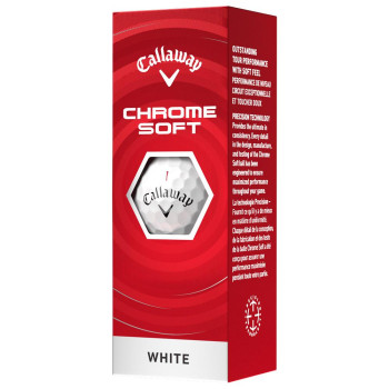 12 Balles de golf Chrome Soft White