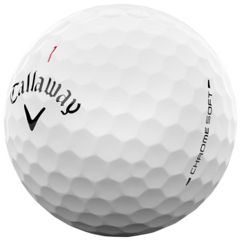 12 Balles de golf Chrome Soft White 2