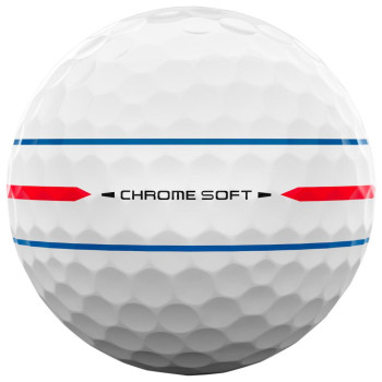 12 Balles de golf Chrome Soft 360 Triple Track
