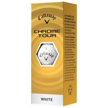 12 Balles de golf Chrome Tour White