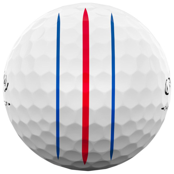 12 Balles de golf Chrome Tour White Triple Track