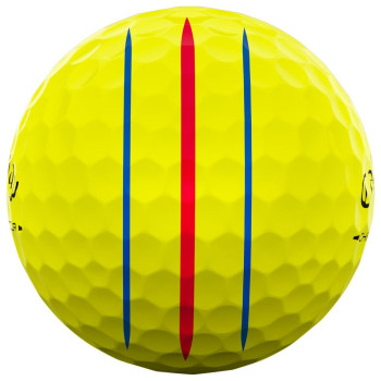 12 Balles de golf Chrome Tour Yellow Triple Track