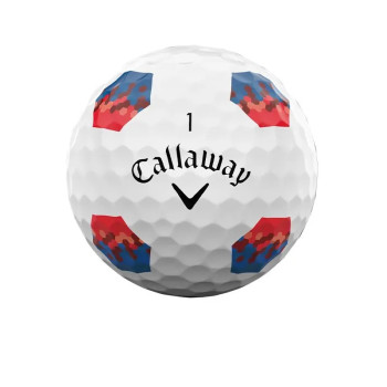 12 Balles de golf Chrome Tour Blue Red TruTrack 2
