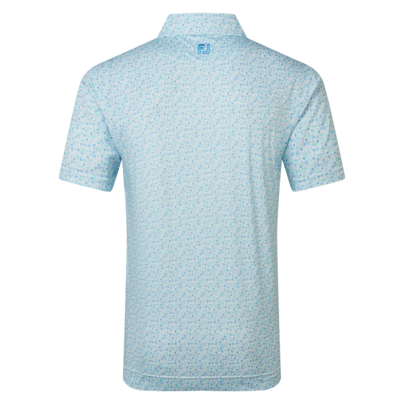 Polo imprimé surf Bleu Vert Homme