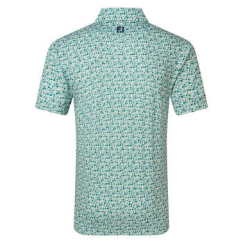 Polo imprimé surf Vert Blanc Homme