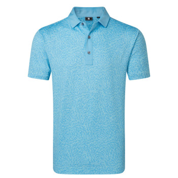 Polo imprimé camouflage Bleu Homme