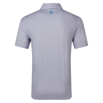 Polo imprimé drapeau nautique Rouge Bleu Homme