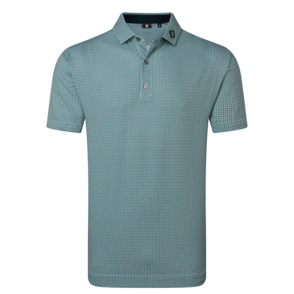 Polo imprimé drapeau nautique Vert Homme