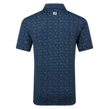 Polo imprimé fleuri Navy Homme 2