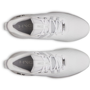 UA Drive Pro Clone-White / White / Metallic Gun Metal Homme