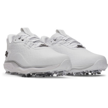 UA Drive Pro Clone-White / White / Metallic Gun Metal Homme