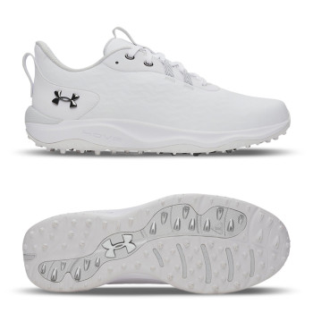 UA Drive Pro Clone SL-White / White / Metallic Silver Homme