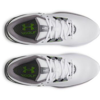 UA Drive Fade 2-White / Titan Gray / Metallic Silver Homme