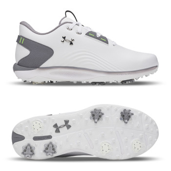 UA Drive Fade 2-White / Titan Gray / Metallic Silver Homme