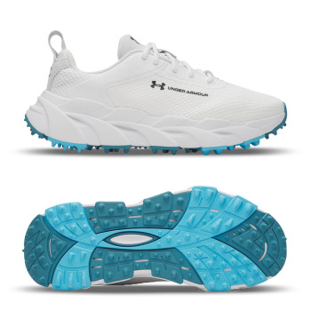 UA Halo Hybrid SL-White / White / Midnight Navy Femme