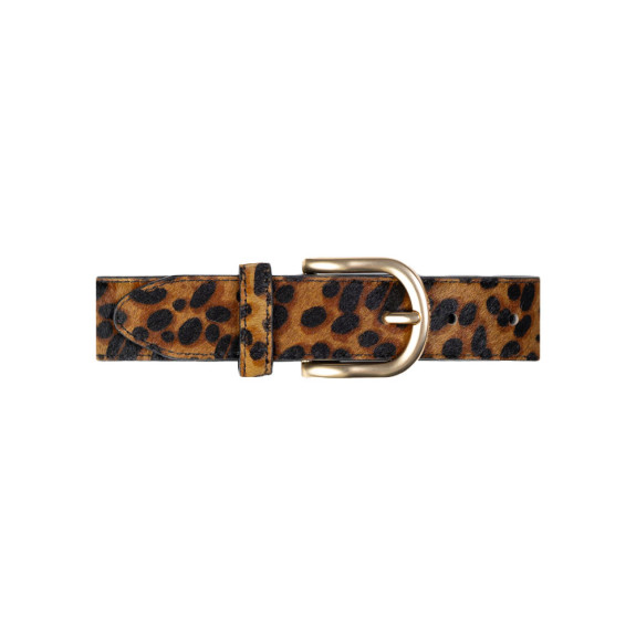 Ceinture en cuir Léopard Femme