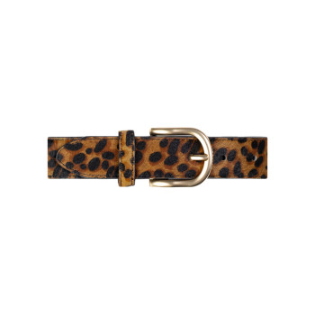Ceinture en cuir Léopard Femme