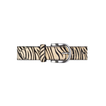 Ceinture en cuir Zèbre Femme