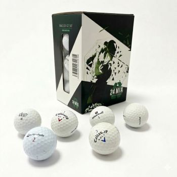 Sachet de 24 Balles de golf Mix Reconditionnées Grade A